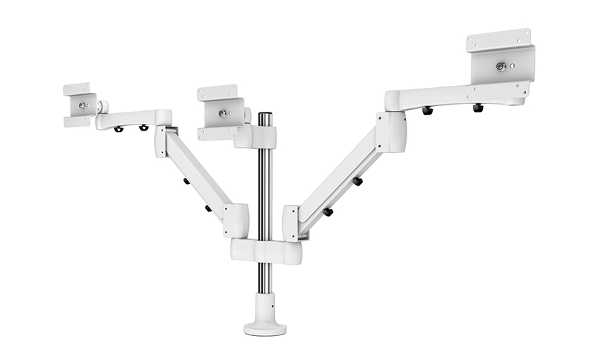 Ağır Hizmet Üçlü Monitör Montajı, Sütun yüksekliği 400 mm